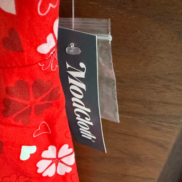 Modcloth Red Heart and Clover Dress/great Valentine’s Day Dress NWT - Picture 2 of 6